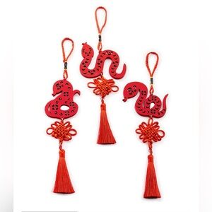 Red Chinese Knot Tassel Ornaments